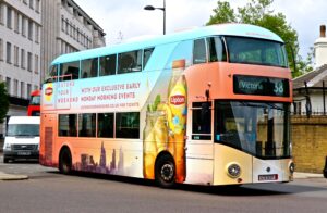 London Bus Wrap Advertising. Lipton Ice Tea Campaign.