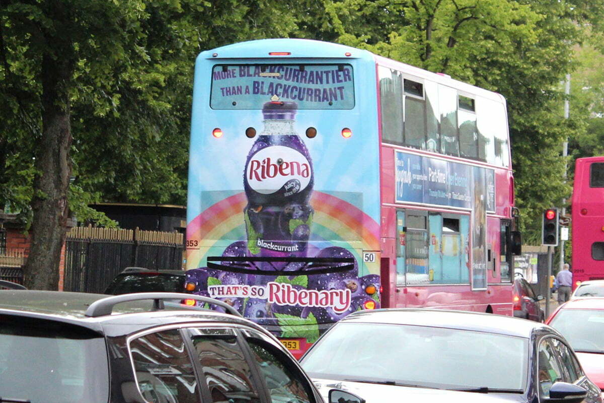 bus rear advertising