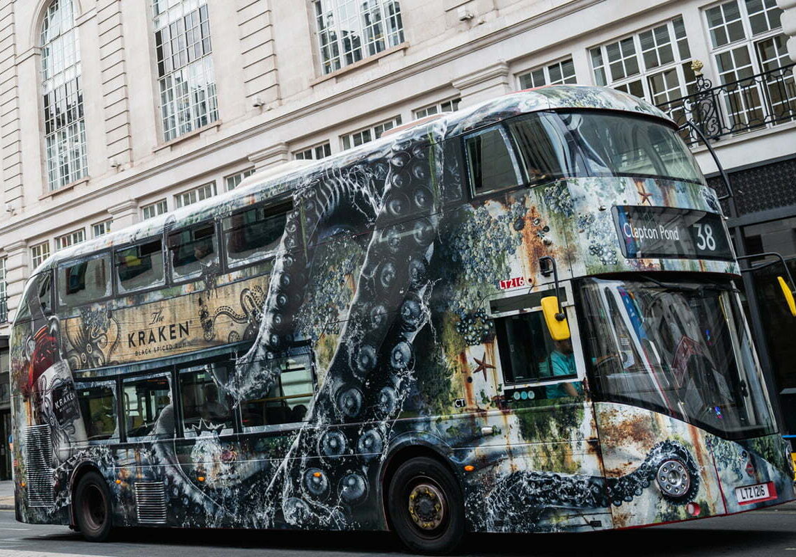 Kraken London Wrapped Bus