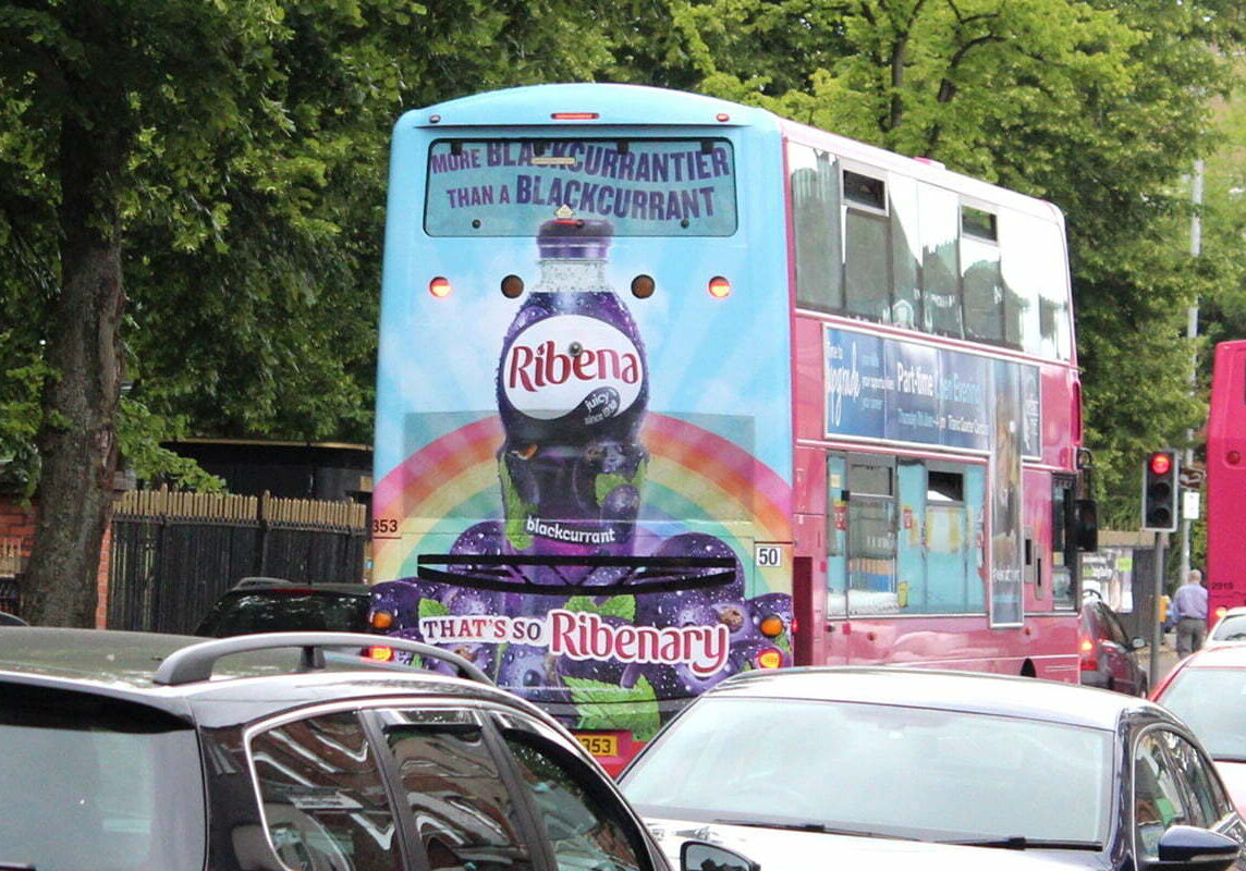 bus rear advertising