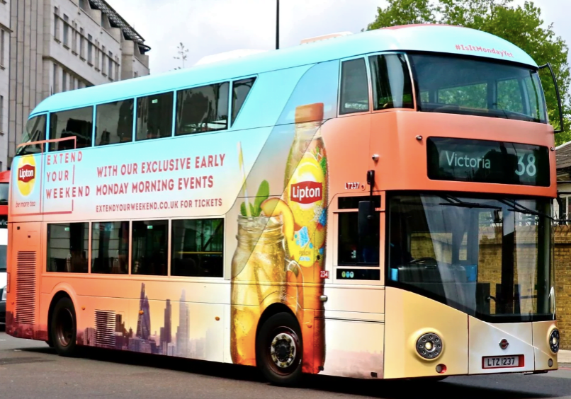 bus advertising hull