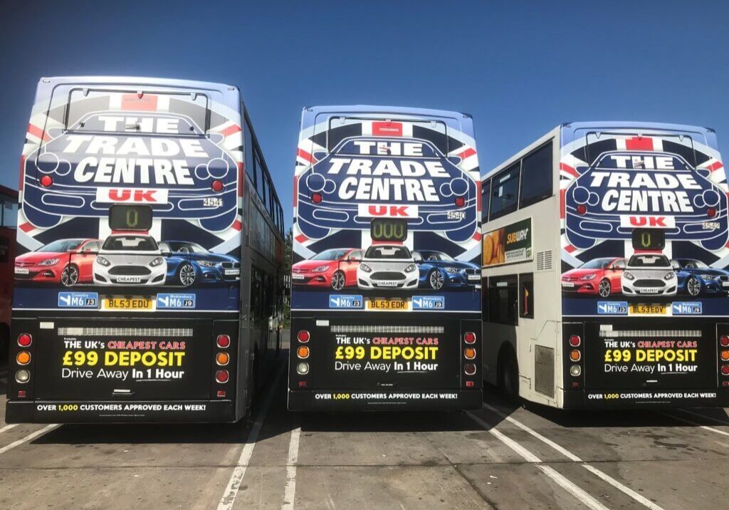 bus rear advertising