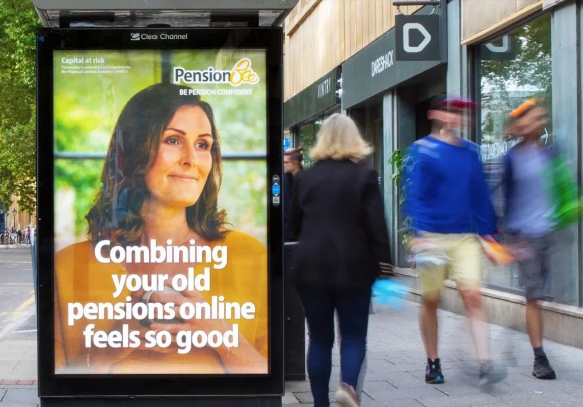 bus stop advertising london